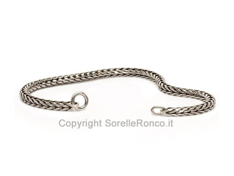 BRACCIALE TROLLBEADS IN ARGENTO BRUNITO