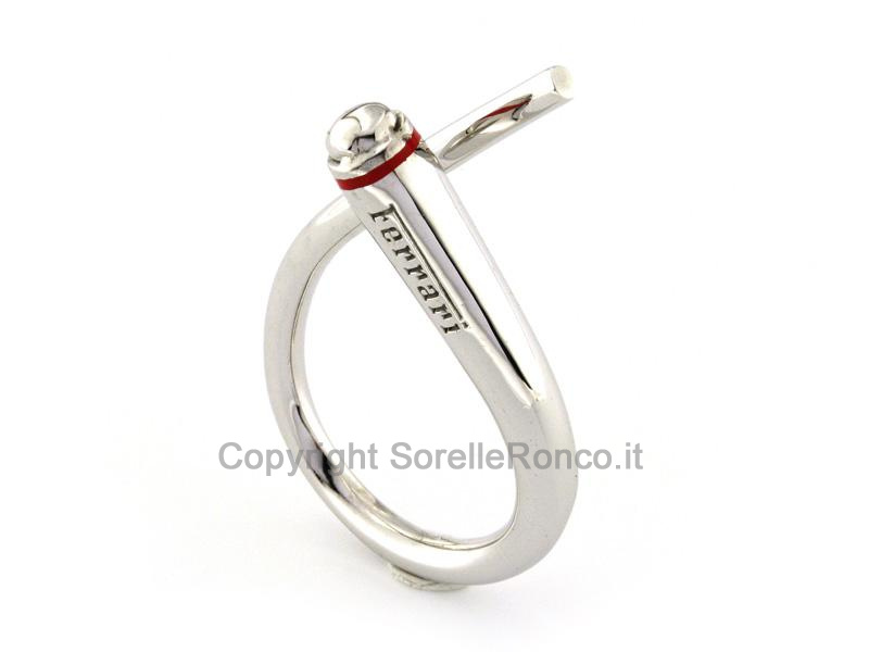 PORTACHIAVI ARGENTO FERRARI DESIGN