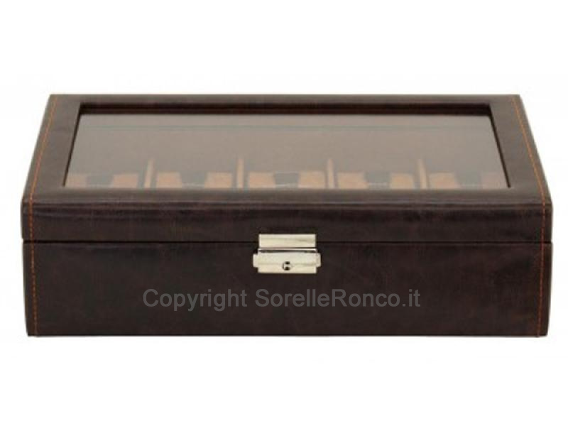 PORTA 10 OROLOGI FRIEDRICH BOND MARRONE
