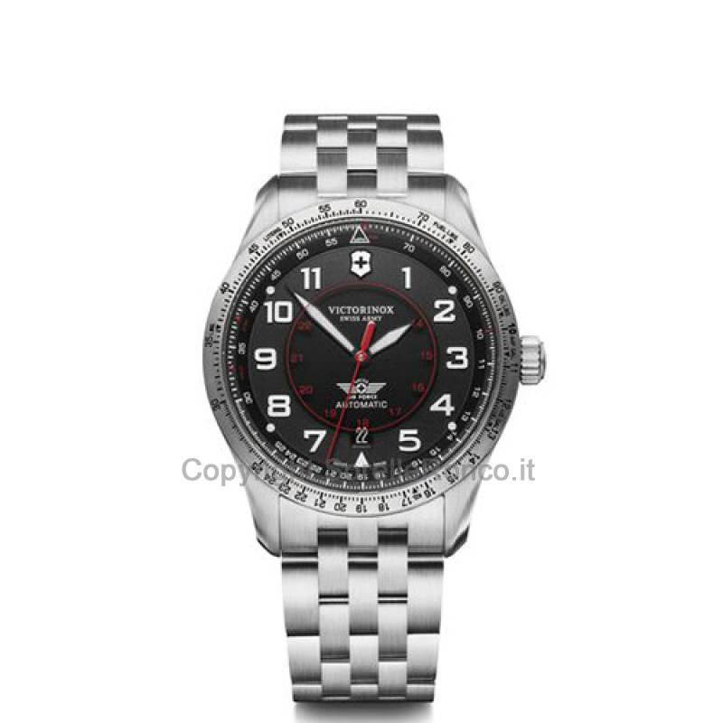 VICTORINOX AIRBOSS AUTOMATICO NERO 42MM ACCIAIO