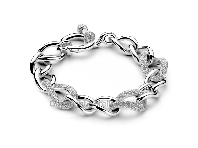 BRACCIALE TI SENTO MILANO IN ARGENTO