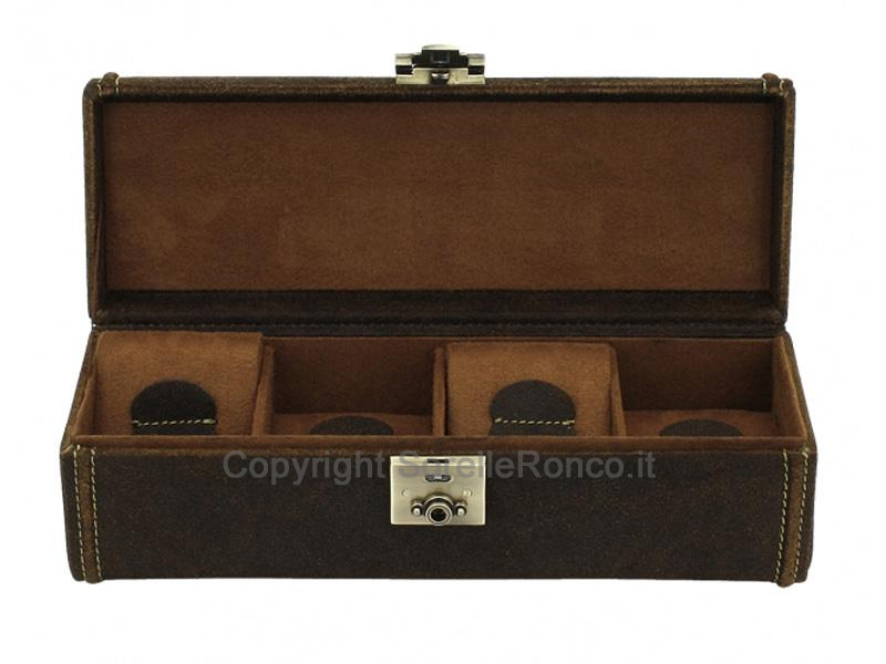 SCATOLA PER 4 OROLOGI FRIEDRICH CUBANO