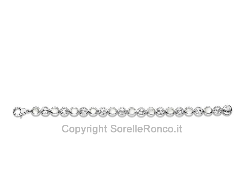 BRACCIALE MADREPERLA E ZIRCONI
