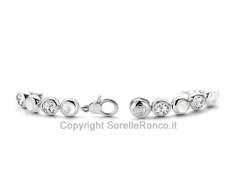 BRACCIALE MADREPERLA E ZIRCONI
