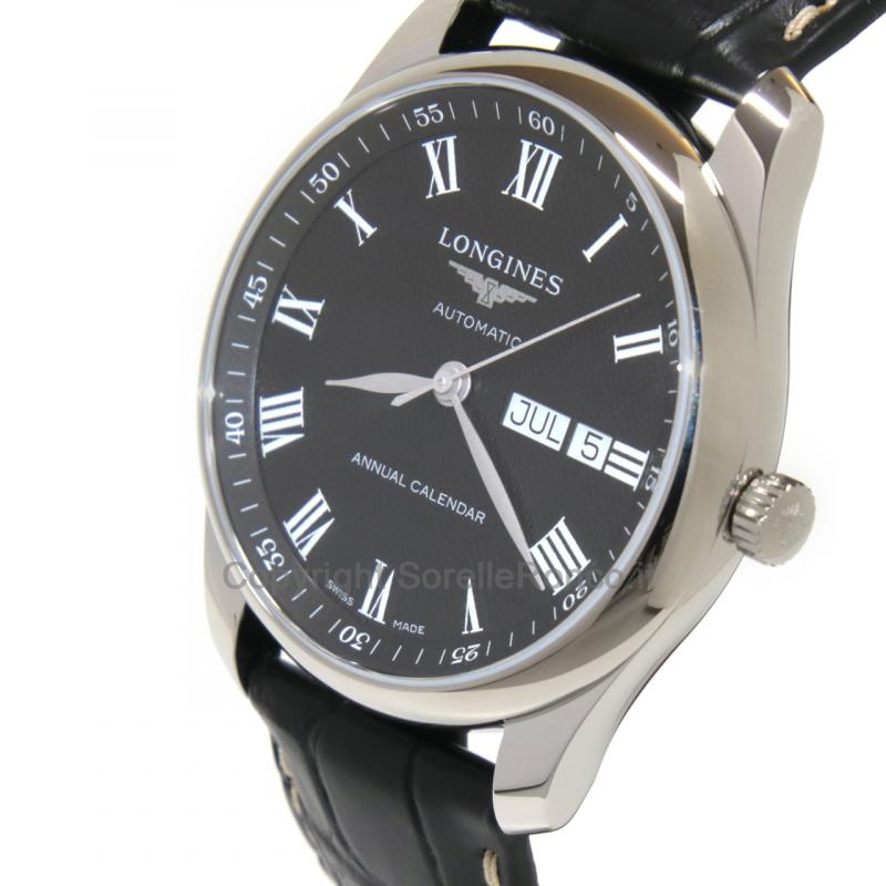 LONGINES MASTER COLLECTION NERO 40MM ROMANI