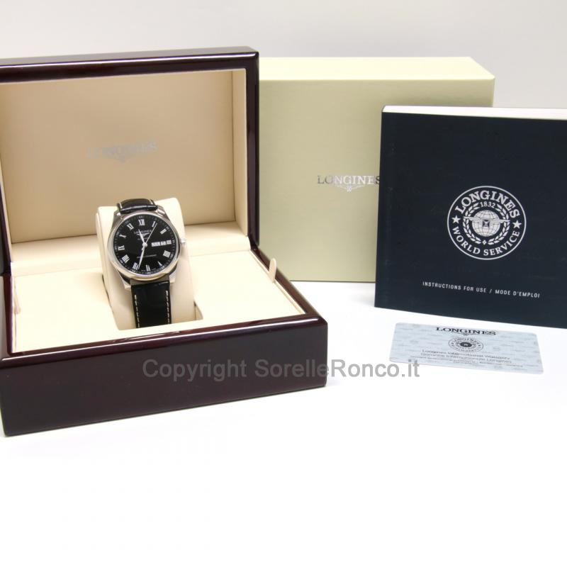 LONGINES MASTER COLLECTION NERO 40MM ROMANI