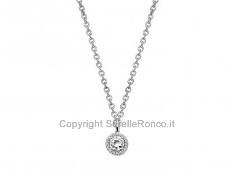 COLLANA TI SENTO MILANO ZIRCONE PENDENTE
