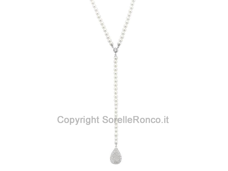 COLLANA TI SENTO MILANO SWAROVSKI PERLE