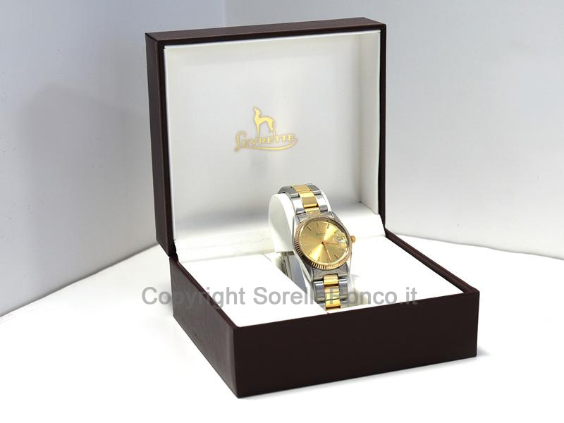 OROLOGIO LEVRETTE DATA 29 MM CHAMPAGNE