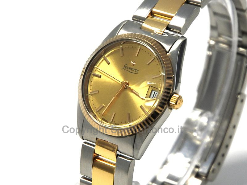 OROLOGIO LEVRETTE DATA 29 MM CHAMPAGNE