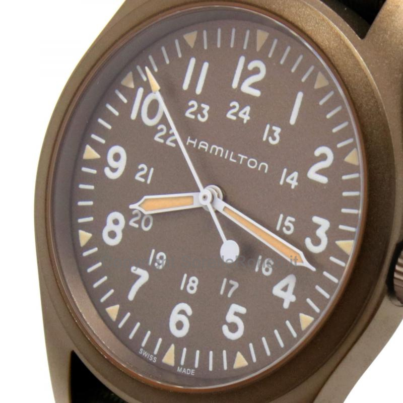 HAMILTON KHAKI FIELD 38MM VERDE CINTURINO NATO
