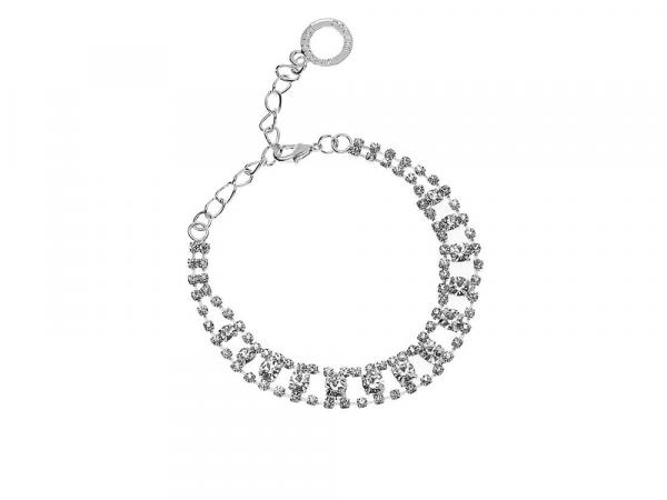470606 - Bracciale Ottaviani Acciaio Argentato con Strass