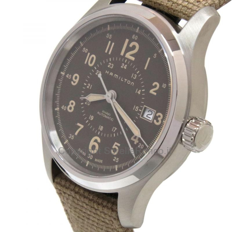 HAMILTON KHAKI FIELD MARRONE 42MM CANVAS