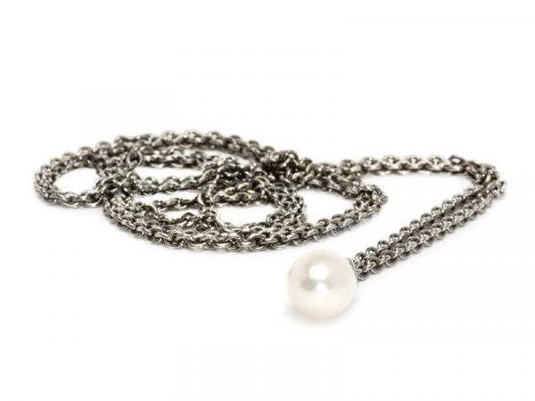 54080 - Trollbeads Collana Argento con Perla