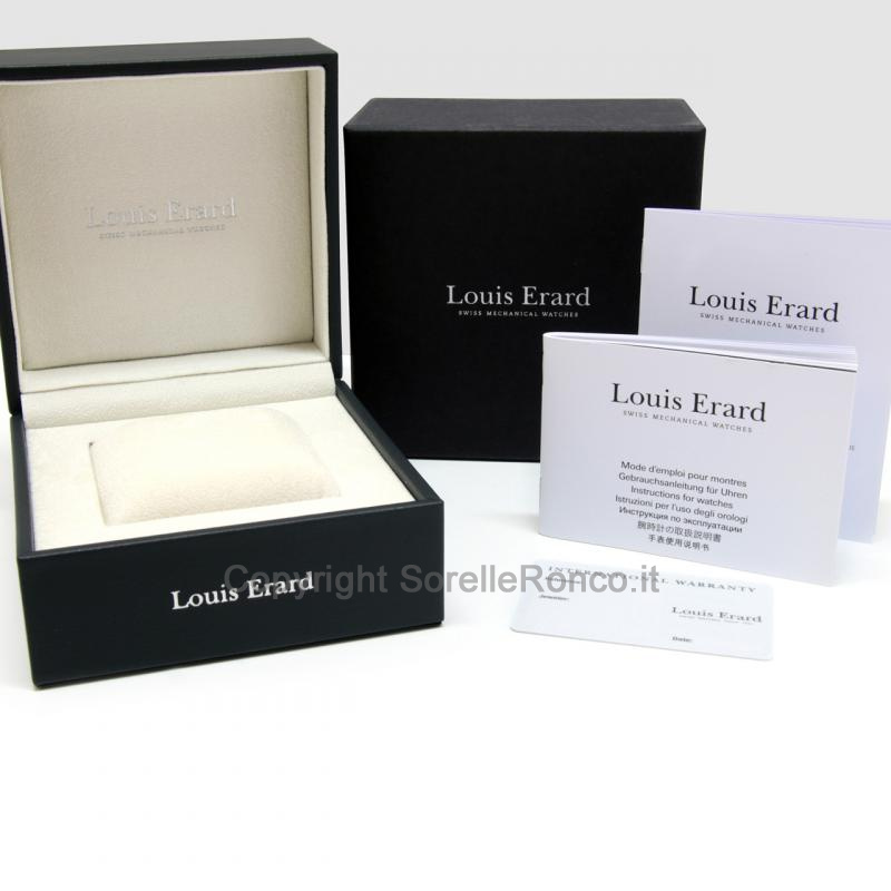LOUIS ERARD SPORTIVE NERO 44MM AUTO CHRONO ACCIAIO