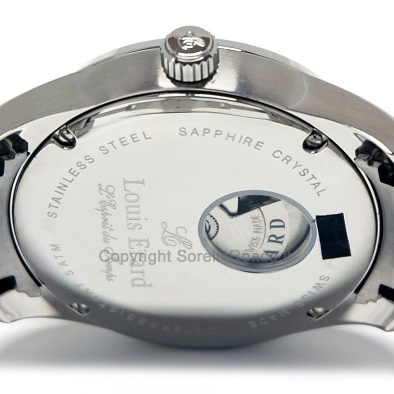 LOUIS ERARD HERITAGE 40MM AUTOMATICO BLU ACCIAIO