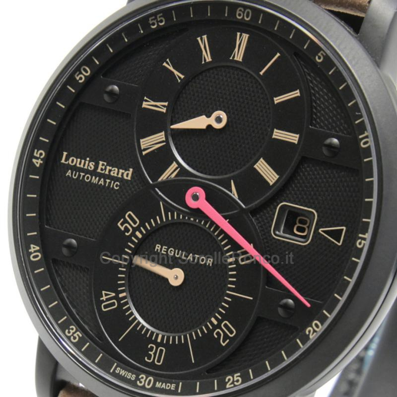 LOUIS ERARD EXCELLENCE REG NERO NUBUK PVD 42MM