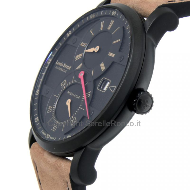 LOUIS ERARD EXCELLENCE REG NERO NUBUK PVD 42MM