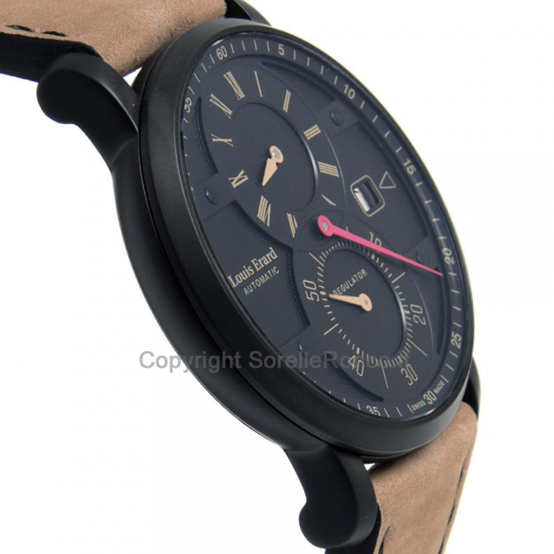 LOUIS ERARD EXCELLENCE REG NERO NUBUK PVD 42MM