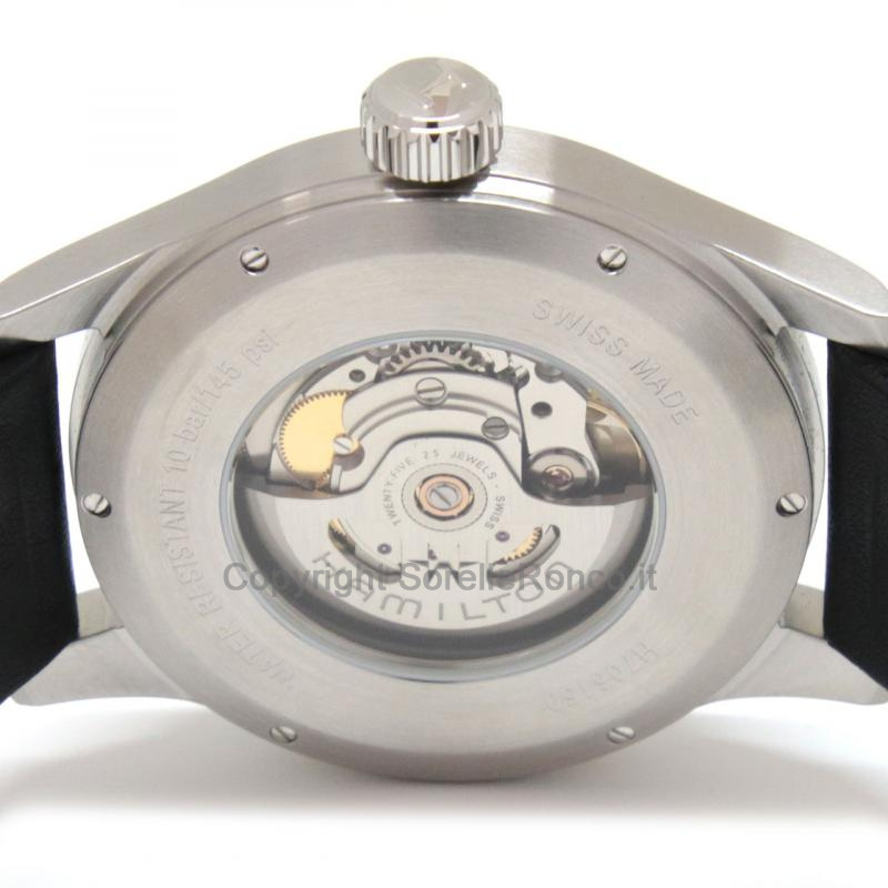 HAMILTON KHAKI FIELD OFFICER NERO 44MM