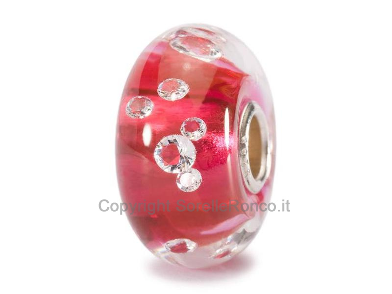 BEADS DIAMANTE ROSA VETRO MURANO