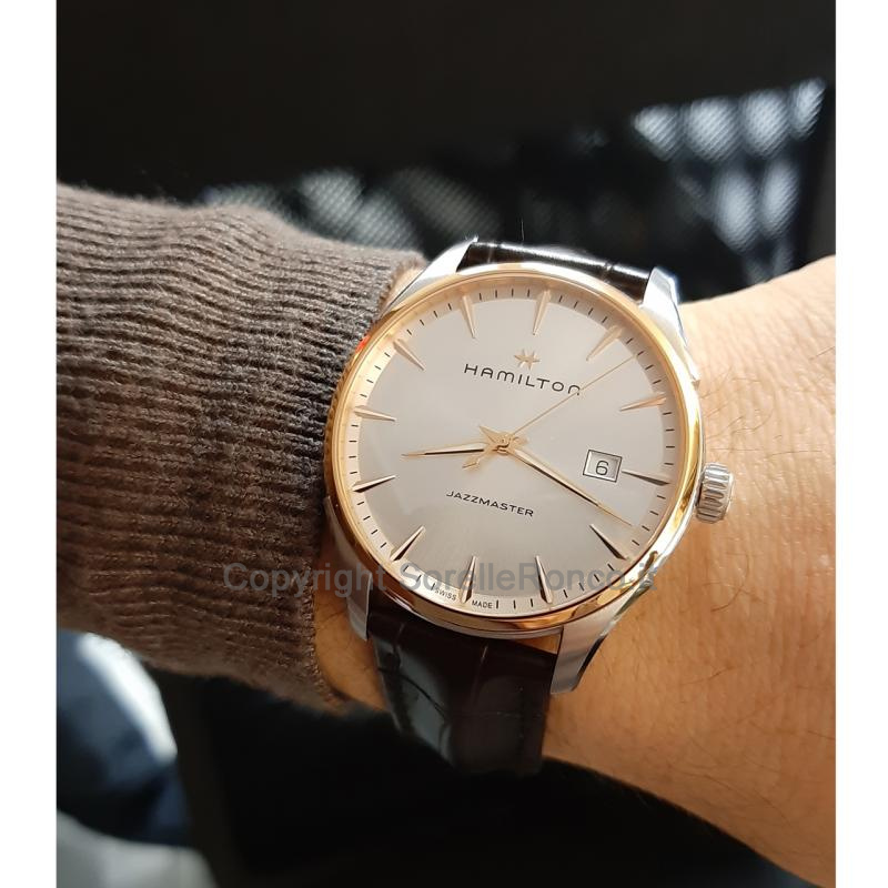 HAMILTON JAZZMASTER GENT QUARZO SILVER 40MM PELLE