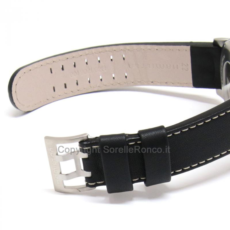 HAMILTON KHAKI FIELD OFFICER NERO 44MM