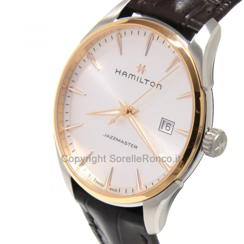HAMILTON JAZZMASTER GENT QUARZO SILVER 40MM PELLE