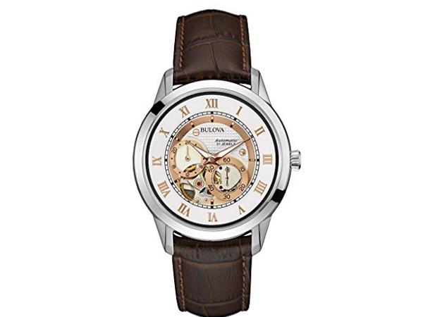 96A172 - Bulova Classic Automatic 96A172 Bianco Pelle