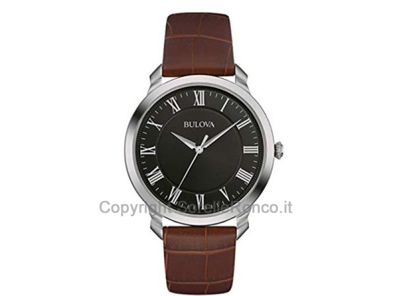BULOVA CLASSIC QUARZO NERO 41MM PELLE MARRONE