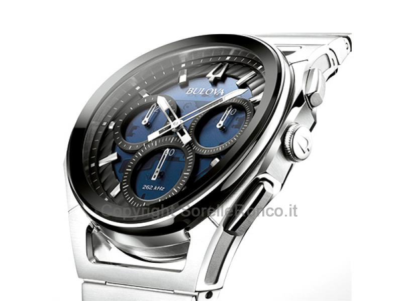 BULOVA CURV UOMO CHRONO BLU E NERO 44MM QUARZO
