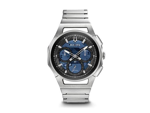 96A205 - Bulova Curv Uomo Chrono Blu e Nero 44mm Quarzo