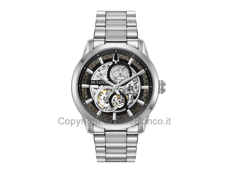 BULOVA SUTTON 43MM SCHELETRATO NERO AUTOMATICO