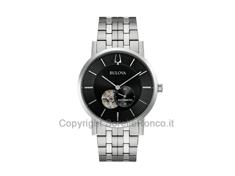 BULOVA AUTOMATIC CLIPPER CLASSIC NERO ACCIAIO 42MM