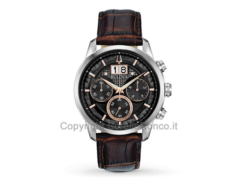 BULOVA BIG DATE SUTTON CHRONO 44MM NERO