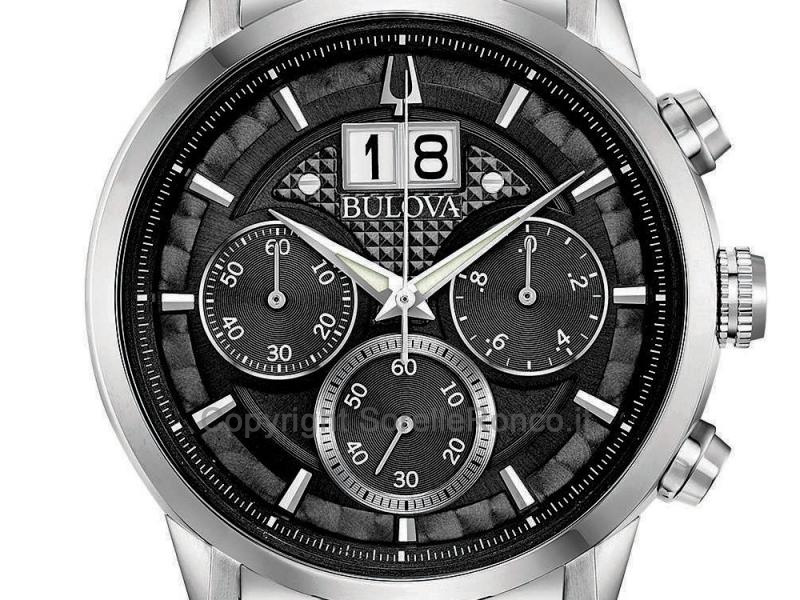 BULOVA BIG DATE SUTTON CHRONO 44MM NERO
