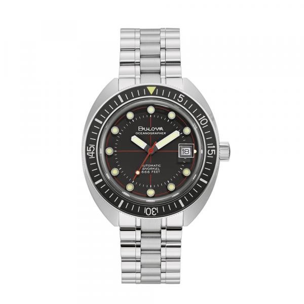 96B344 - Bulova Oceanographer 41mm Nero Acciaio