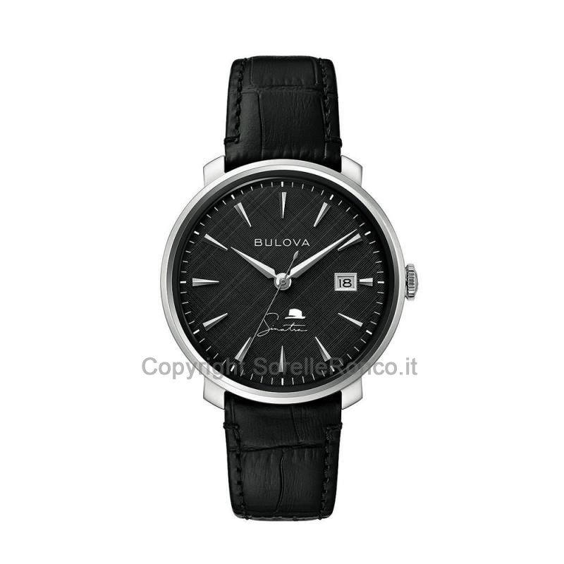 BULOVA FRANK SINATRA CHAMPAGNE 40MM PELLE MARRONE