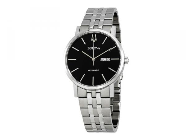 96C132 - Bulova Quarzo Clipper Classic Nero 42mm Acciaio