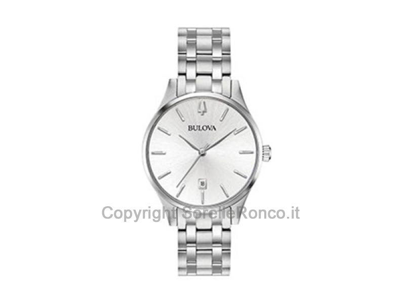 BULOVA CLASSIC ARGENTO 36MM ACCIAIO QUARZO