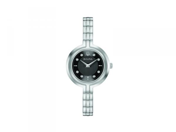 96P215 - Bulova Rhapsody Nero Diamanti 30mm
