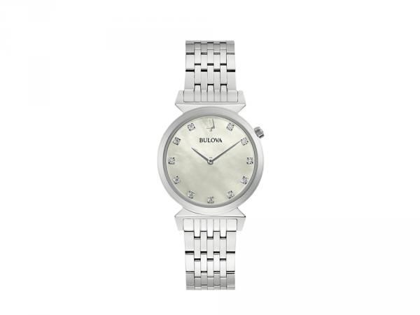 96P216 - Bulova Donna Regatta Madreperla Bianca 30mm