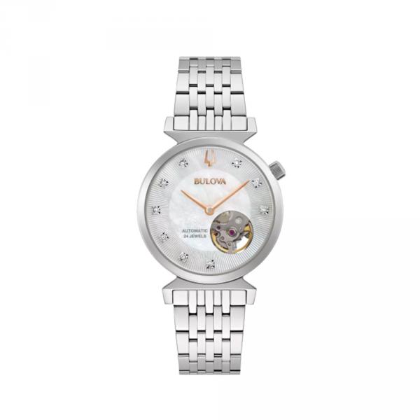 96P222 - Bulova Regatta Lady Madreperla Open Heart 32mm