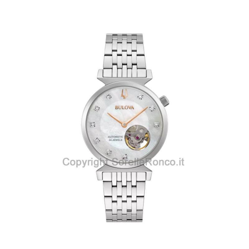 BULOVA REGATTA LADY MADREPERLA OPEN HEART 32MM