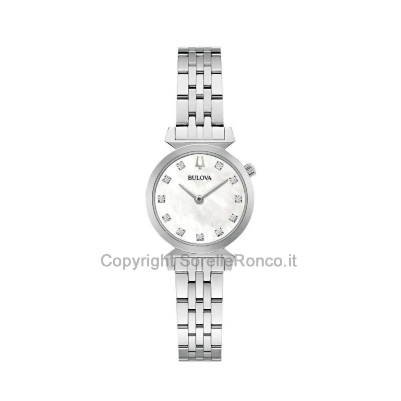 BULOVA REGATTA MADREPERLA BIANCA DIAMANTI 24MM