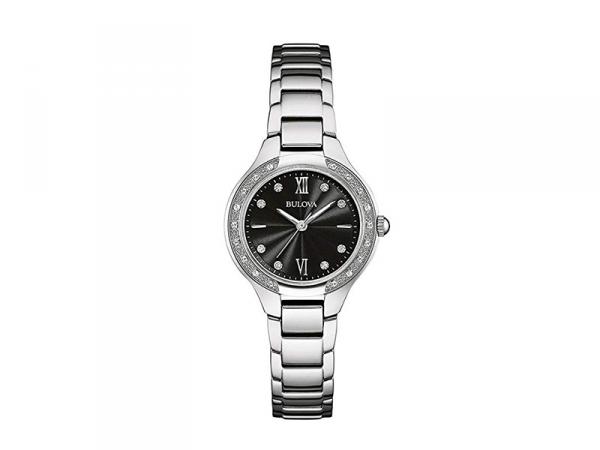 96R207 - Bulova Classic Nero Diamanti 28mm