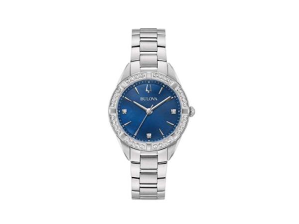 96R243 - Bulova Lady Sutton Diamonds Blu 32mm Quarzo