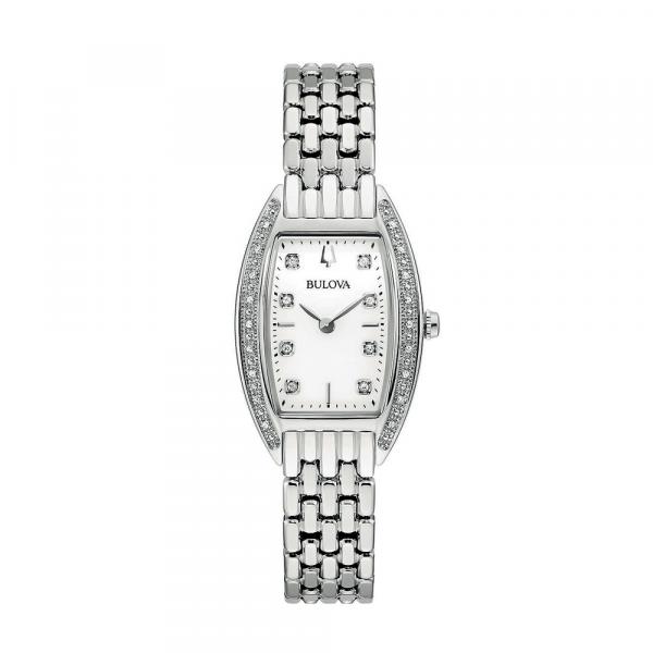 96R244 - Bulova Classic Lady Bianco 24,5mm Diamanti