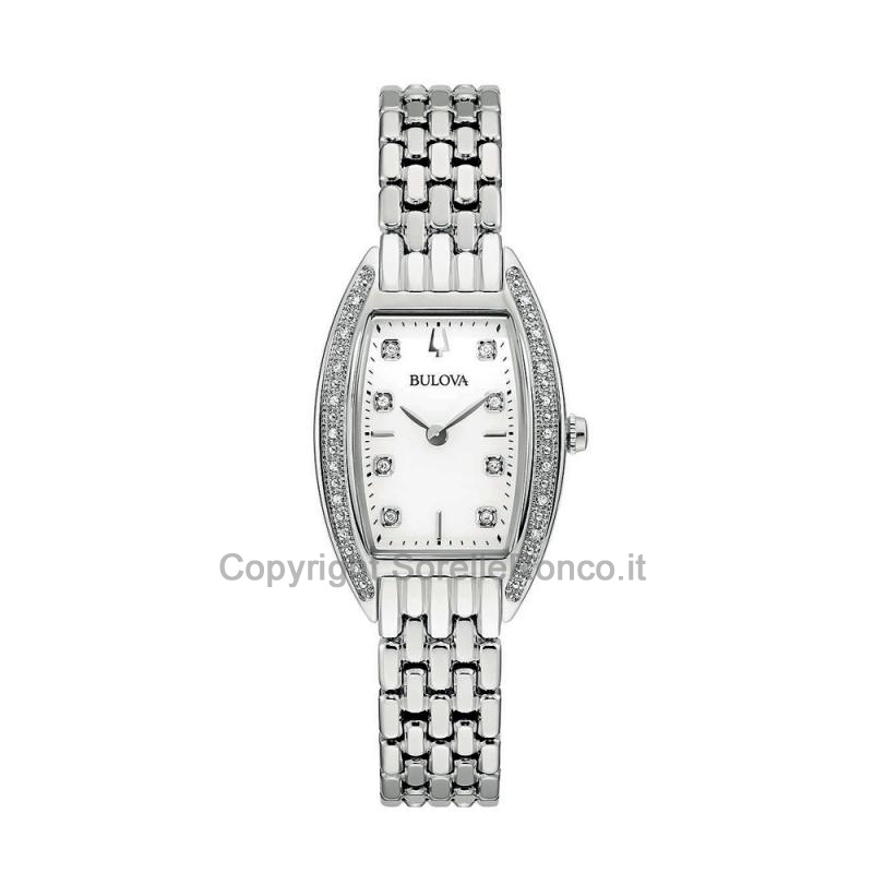 BULOVA CLASSIC LADY BIANCO 24,5MM DIAMANTI