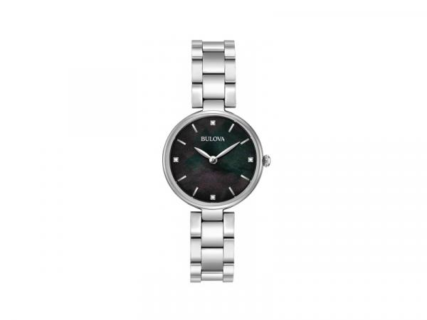 96S173 - Bulova Diamonds Quarzo Madreperla Nera 28mm